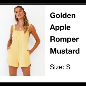 Fortunate one- yellow romper